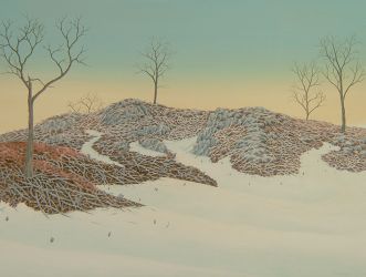 Clearcut With Wildlife Trees 2015 18x24