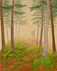 Sentinel 2020 casein on panel 18x22